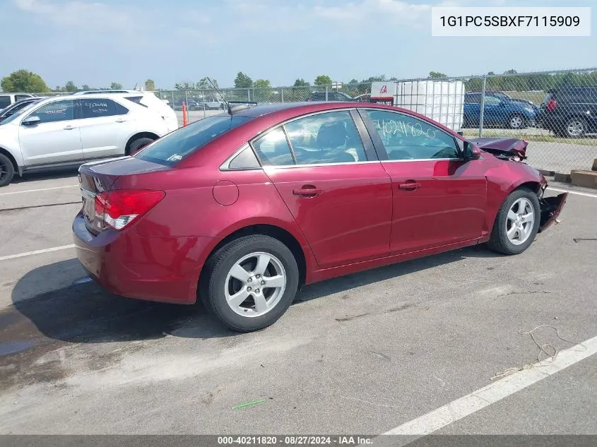 1G1PC5SBXF7115909 2015 Chevrolet Cruze 1Lt Auto