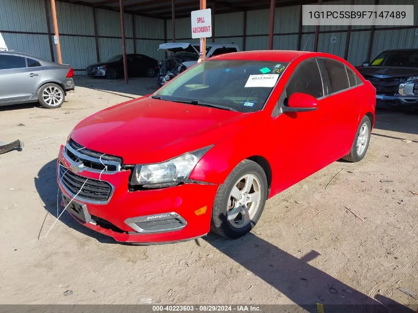 1G1PC5SB9F7147489 2015 Chevrolet Cruze 1Lt Auto