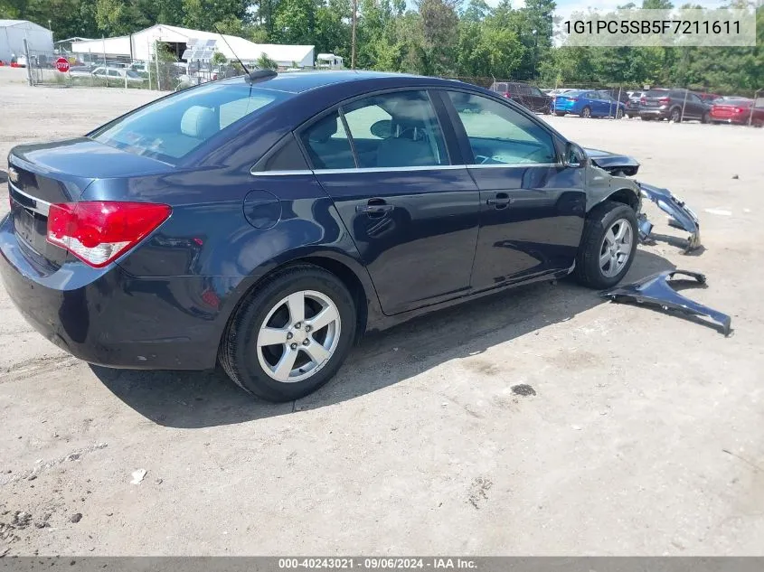 1G1PC5SB5F7211611 2015 Chevrolet Cruze 1Lt Auto