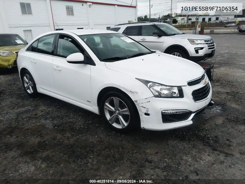 1G1PE5SB9F7106354 2015 Chevrolet Cruze 2Lt Auto