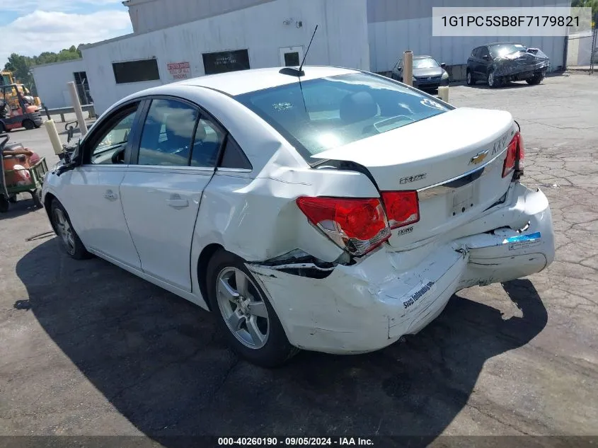 1G1PC5SB8F7179821 2015 Chevrolet Cruze 1Lt Auto