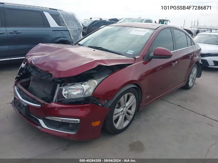 1G1PG5SB4F7286871 2015 Chevrolet Cruze Ltz