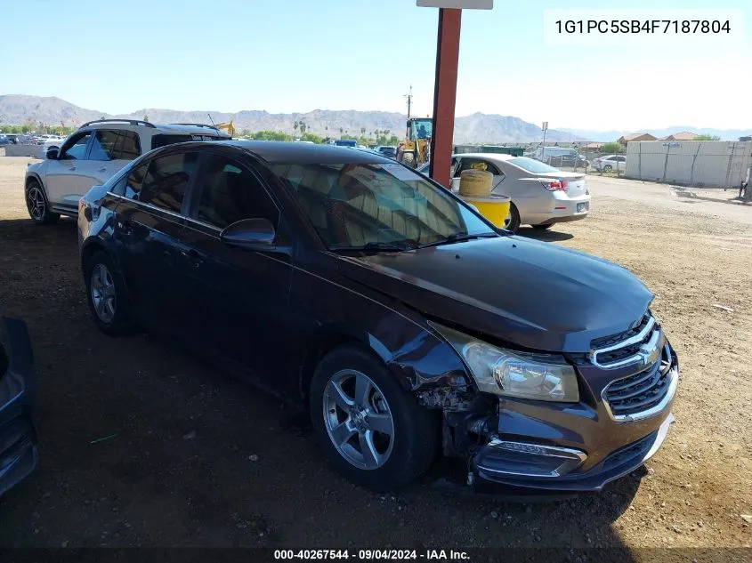 2015 Chevrolet Cruze Lt VIN: 1G1PC5SB4F7187804 Lot: 40267544