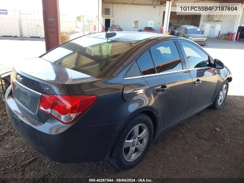 2015 Chevrolet Cruze Lt VIN: 1G1PC5SB4F7187804 Lot: 40267544