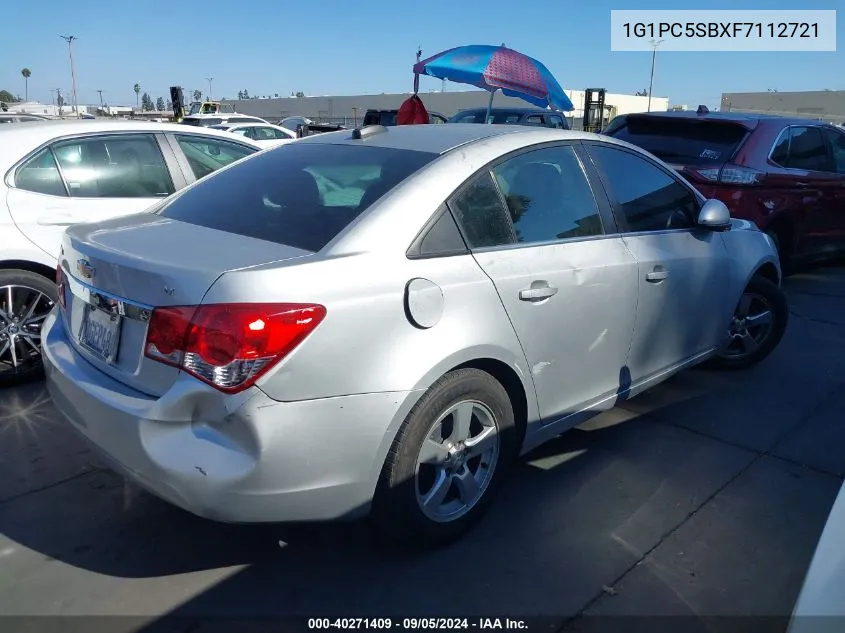 1G1PC5SBXF7112721 2015 Chevrolet Cruze 1Lt Auto