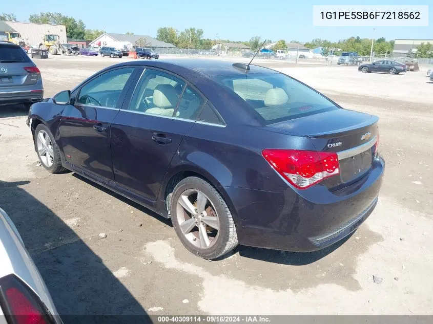 2015 Chevrolet Cruze 2Lt Auto VIN: 1G1PE5SB6F7218562 Lot: 40309114