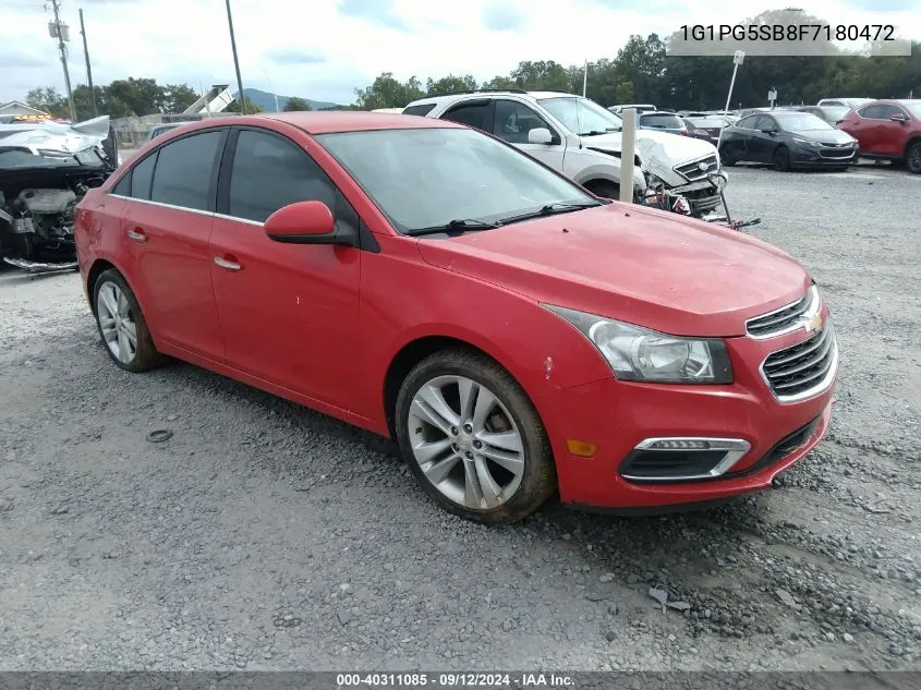 2015 Chevrolet Cruze Ltz VIN: 1G1PG5SB8F7180472 Lot: 40311085