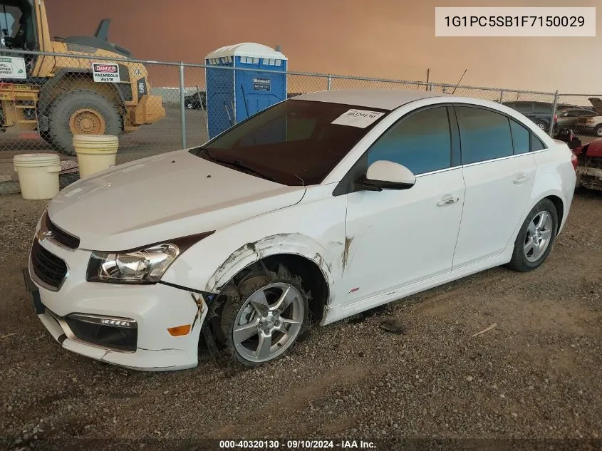 2015 Chevrolet Cruze 1Lt Auto VIN: 1G1PC5SB1F7150029 Lot: 40320130