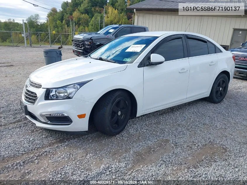 1G1PC5SB6F7190137 2015 Chevrolet Cruze 1Lt Auto