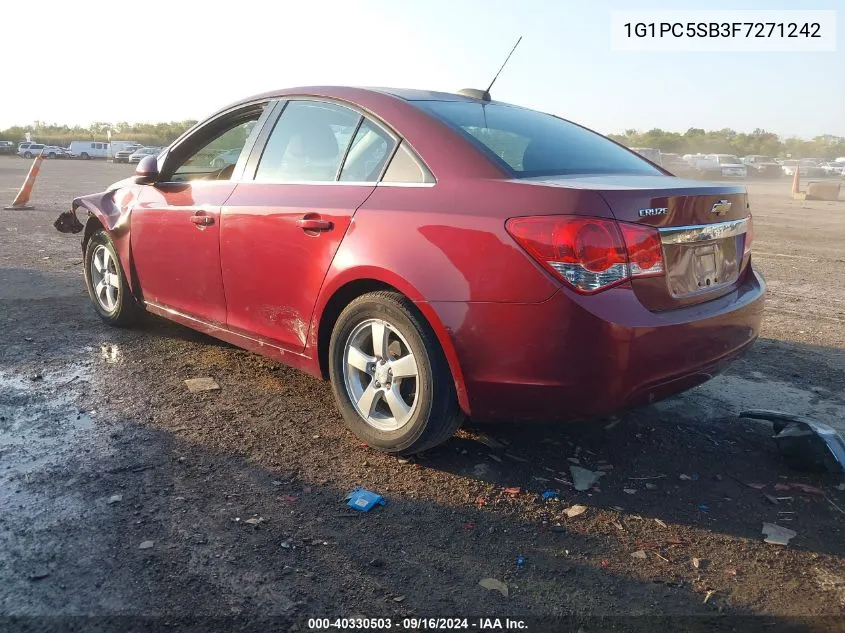 2015 Chevrolet Cruze 1Lt Auto VIN: 1G1PC5SB3F7271242 Lot: 40330503