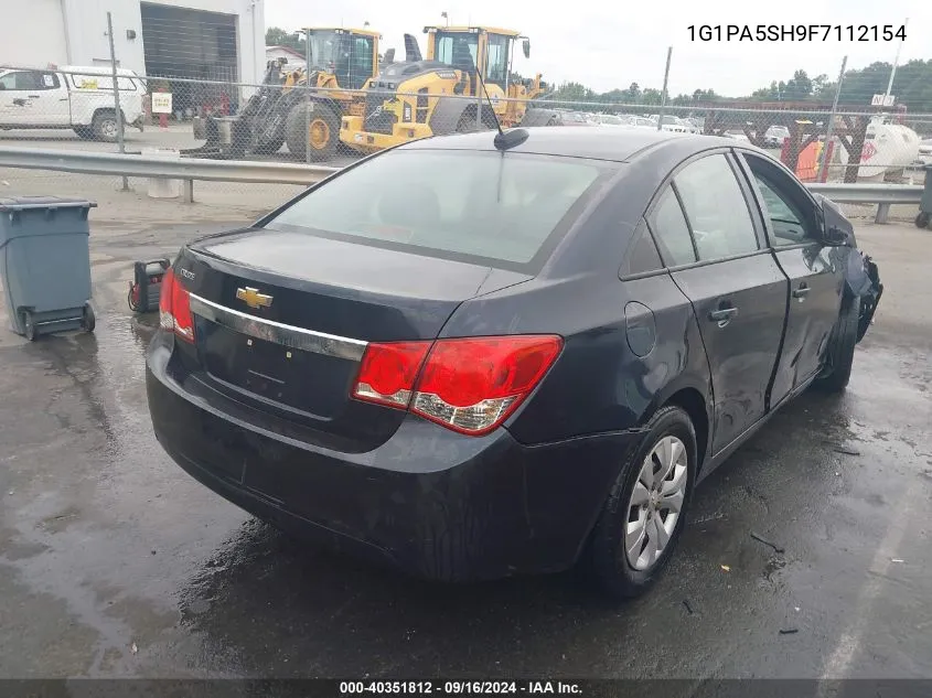 2015 Chevrolet Cruze Ls VIN: 1G1PA5SH9F7112154 Lot: 40351812