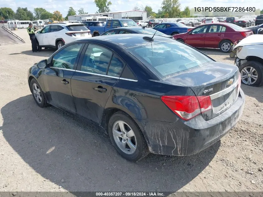 2015 Chevrolet Cruze 1Lt Manual VIN: 1G1PD5SBXF7286480 Lot: 40357207