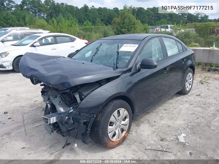 2015 Chevrolet Cruze Ls Auto VIN: 1G1PA5SH9F7177215 Lot: 40373329