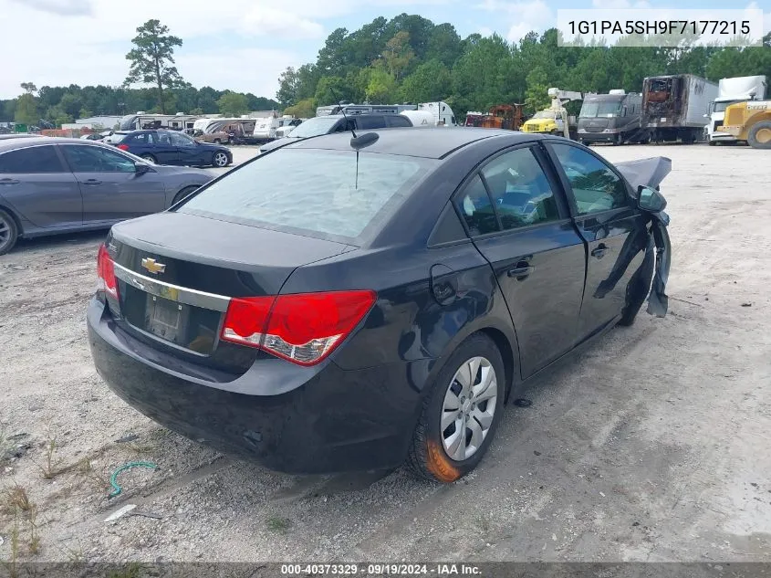 2015 Chevrolet Cruze Ls Auto VIN: 1G1PA5SH9F7177215 Lot: 40373329