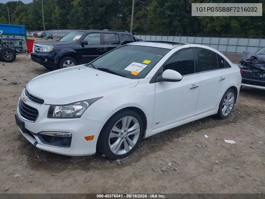 1G1PG5SB8F7216032 2015 Chevrolet Cruze Ltz