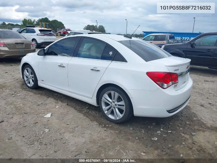 2015 Chevrolet Cruze Ltz VIN: 1G1PG5SB8F7216032 Lot: 40376041