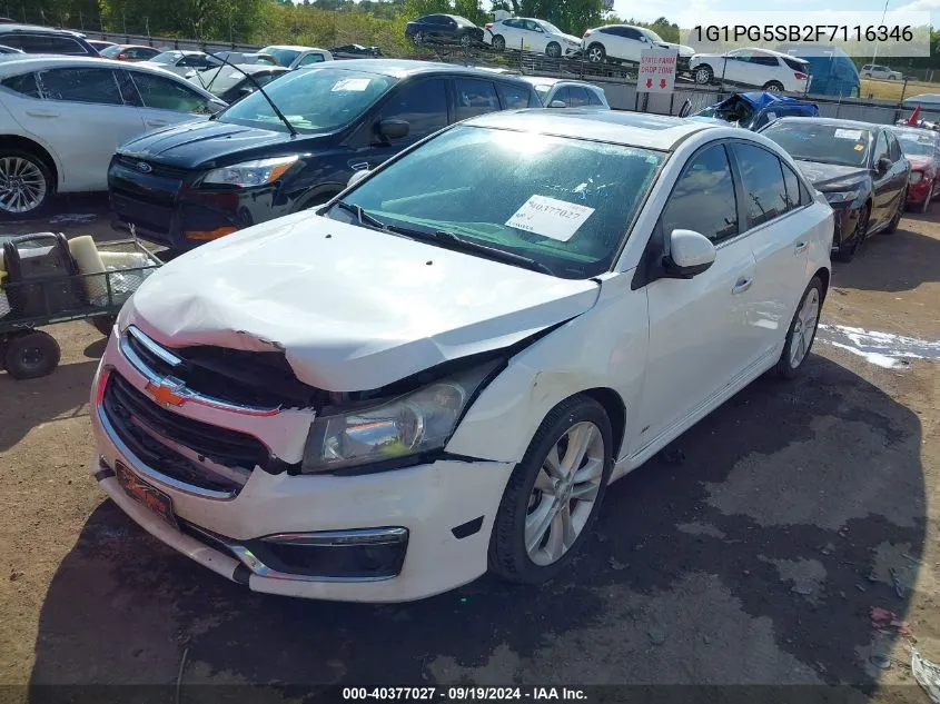 1G1PG5SB2F7116346 2015 Chevrolet Cruze Ltz