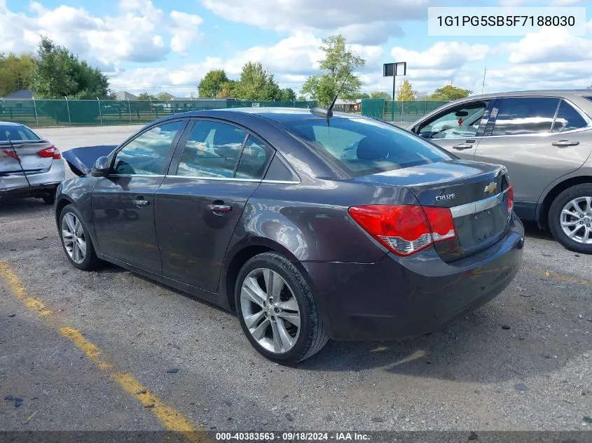 2015 Chevrolet Cruze Ltz VIN: 1G1PG5SB5F7188030 Lot: 40383563