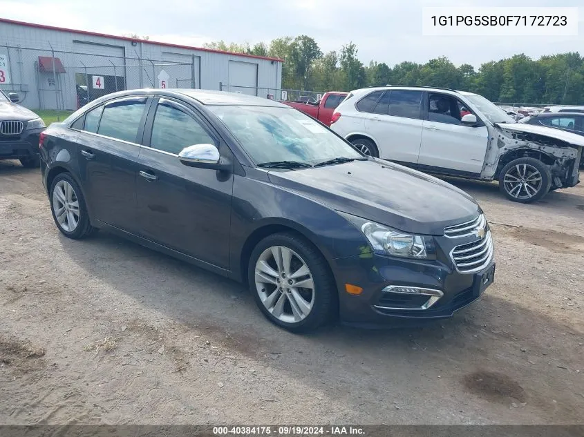 2015 Chevrolet Cruze Ltz VIN: 1G1PG5SB0F7172723 Lot: 40384175