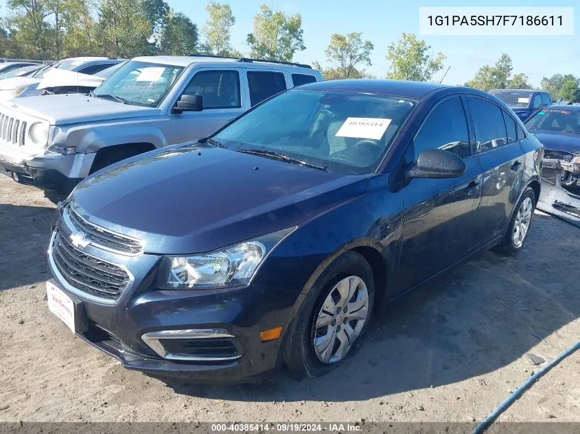 2015 Chevrolet Cruze Ls Auto VIN: 1G1PA5SH7F7186611 Lot: 40385414