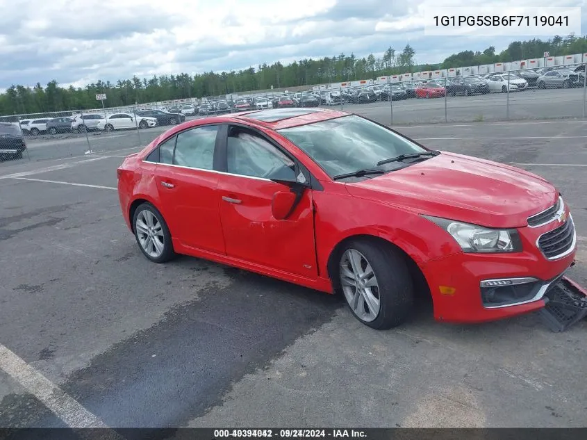 1G1PG5SB6F7119041 2015 Chevrolet Cruze Ltz