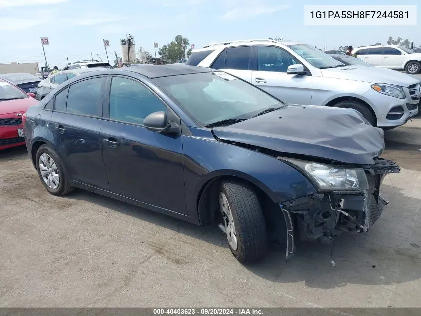 2015 Chevrolet Cruze Ls Auto VIN: 1G1PA5SH8F7244581 Lot: 40403623