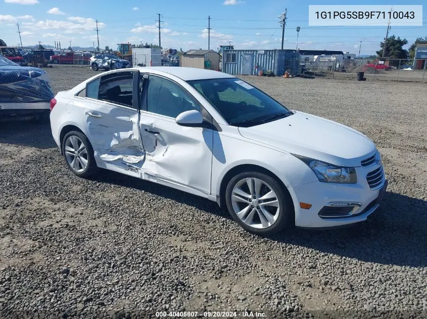 2015 Chevrolet Cruze Ltz VIN: 1G1PG5SB9F7110043 Lot: 40405807