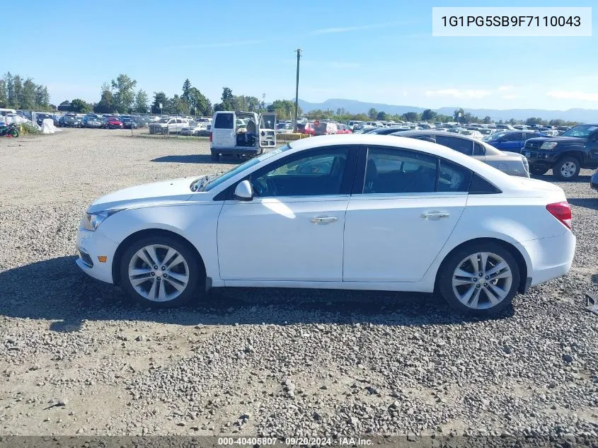 1G1PG5SB9F7110043 2015 Chevrolet Cruze Ltz