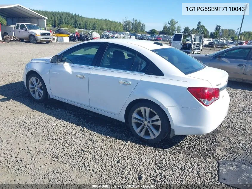 1G1PG5SB9F7110043 2015 Chevrolet Cruze Ltz