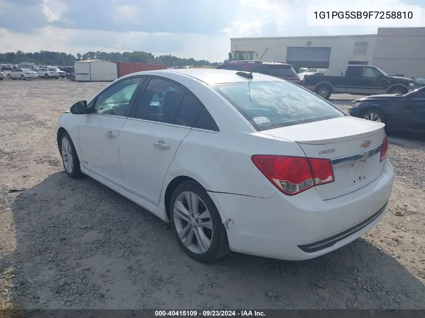 2015 Chevrolet Cruze Ltz VIN: 1G1PG5SB9F7258810 Lot: 40415109