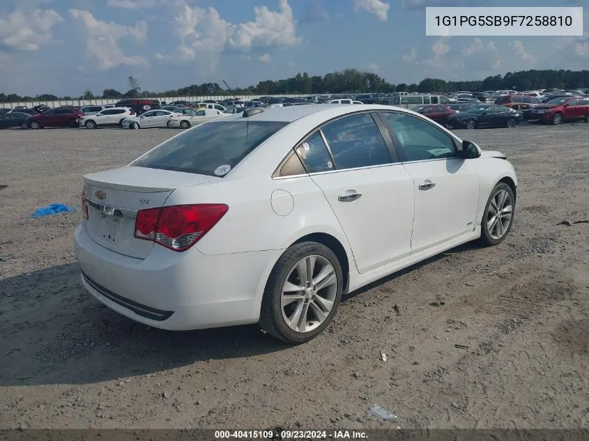 1G1PG5SB9F7258810 2015 Chevrolet Cruze Ltz