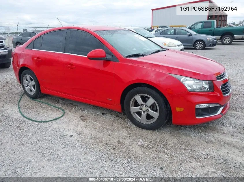 1G1PC5SB5F7152964 2015 Chevrolet Cruze 1Lt Auto