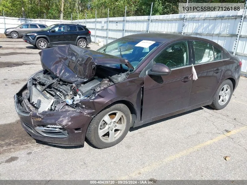 2015 Chevrolet Cruze 1Lt Auto VIN: 1G1PC5SB0F7126188 Lot: 40439720