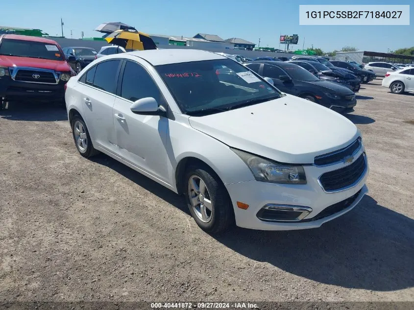 1G1PC5SB2F7184027 2015 Chevrolet Cruze 1Lt Auto