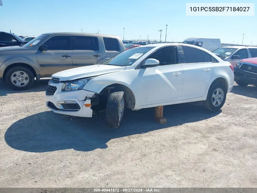 1G1PC5SB2F7184027 2015 Chevrolet Cruze 1Lt Auto