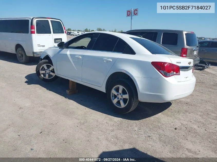 1G1PC5SB2F7184027 2015 Chevrolet Cruze 1Lt Auto