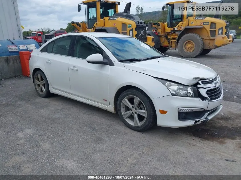 1G1PE5SB7F7119278 2015 Chevrolet Cruze 2Lt Auto