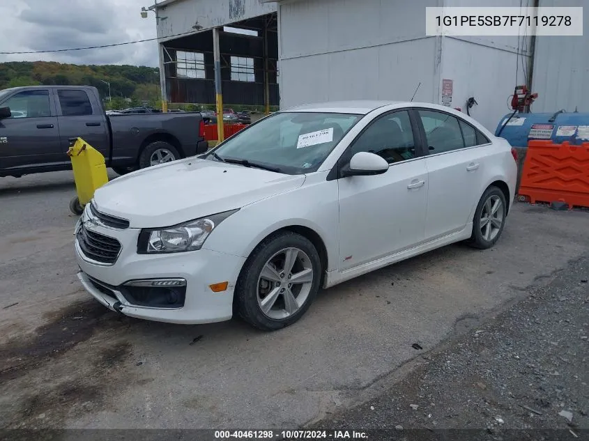 1G1PE5SB7F7119278 2015 Chevrolet Cruze 2Lt Auto