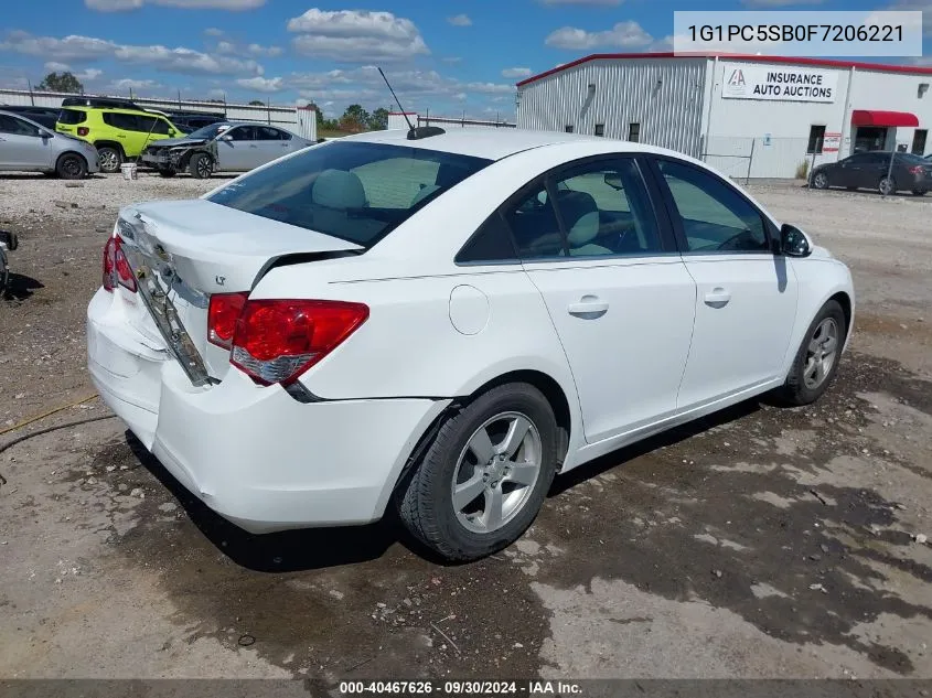 2015 Chevrolet Cruze 1Lt Auto VIN: 1G1PC5SB0F7206221 Lot: 40467626