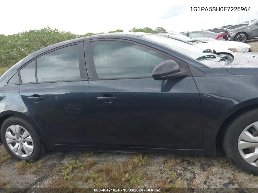 1G1PA5SH0F7226964 2015 Chevrolet Cruze Ls Auto