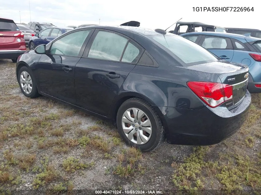 1G1PA5SH0F7226964 2015 Chevrolet Cruze Ls Auto