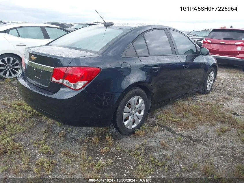 1G1PA5SH0F7226964 2015 Chevrolet Cruze Ls Auto