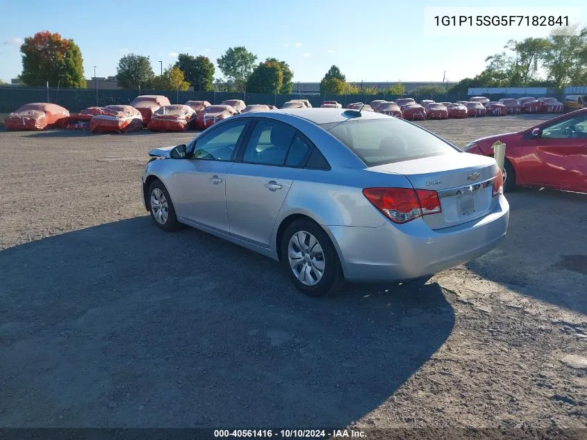 1G1P15SG5F7182841 2015 Chevrolet Cruze L Manual