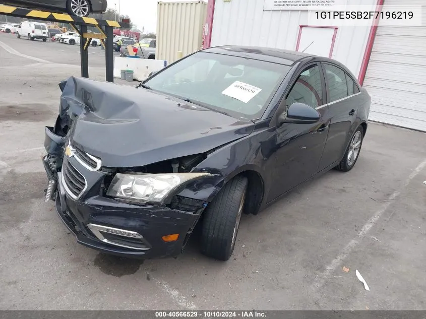 1G1PE5SB2F7196219 2015 Chevrolet Cruze 2Lt Auto