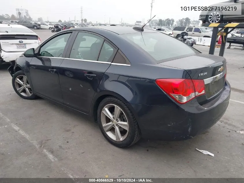 1G1PE5SB2F7196219 2015 Chevrolet Cruze 2Lt Auto