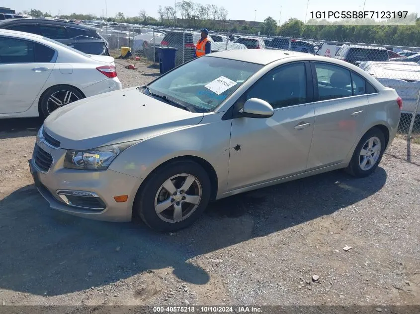 1G1PC5SB8F7123197 2015 Chevrolet Cruze 1Lt Auto