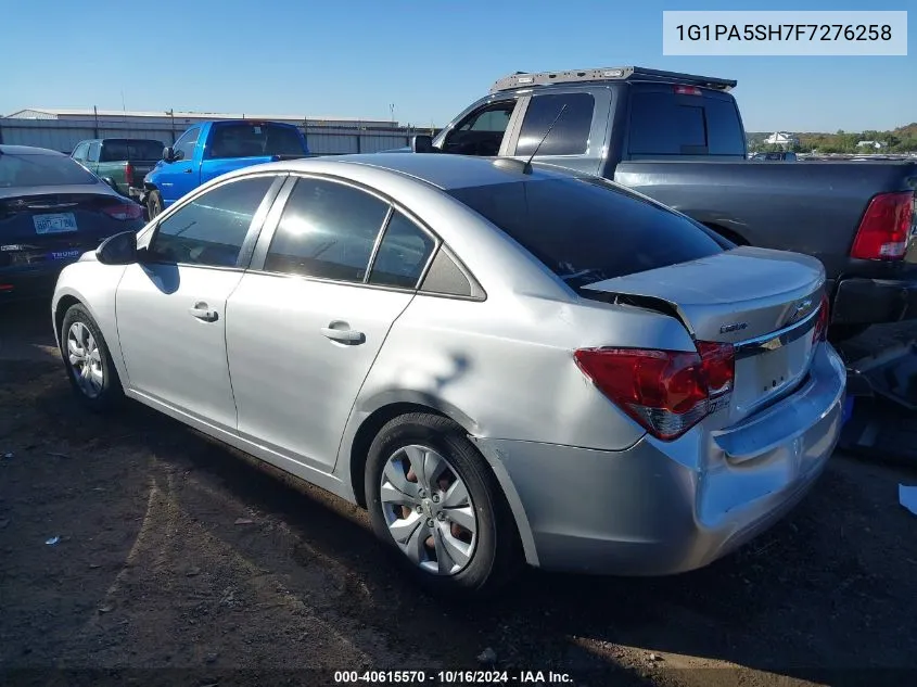 2015 Chevrolet Cruze Ls Auto VIN: 1G1PA5SH7F7276258 Lot: 40615570