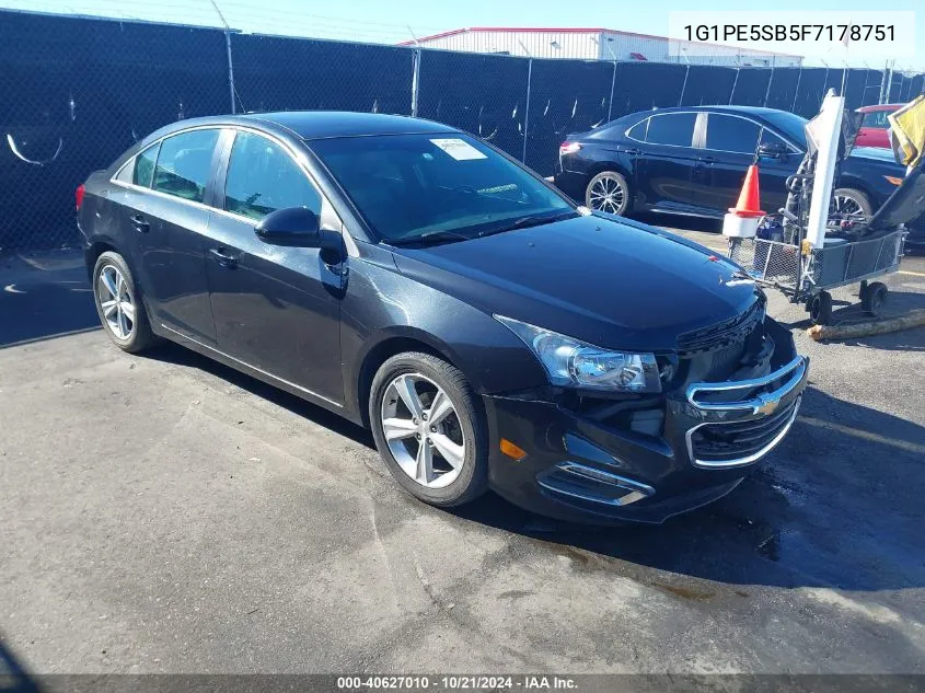 1G1PE5SB5F7178751 2015 Chevrolet Cruze Lt