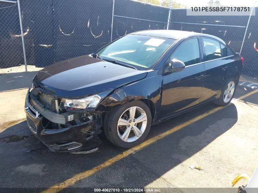 1G1PE5SB5F7178751 2015 Chevrolet Cruze Lt