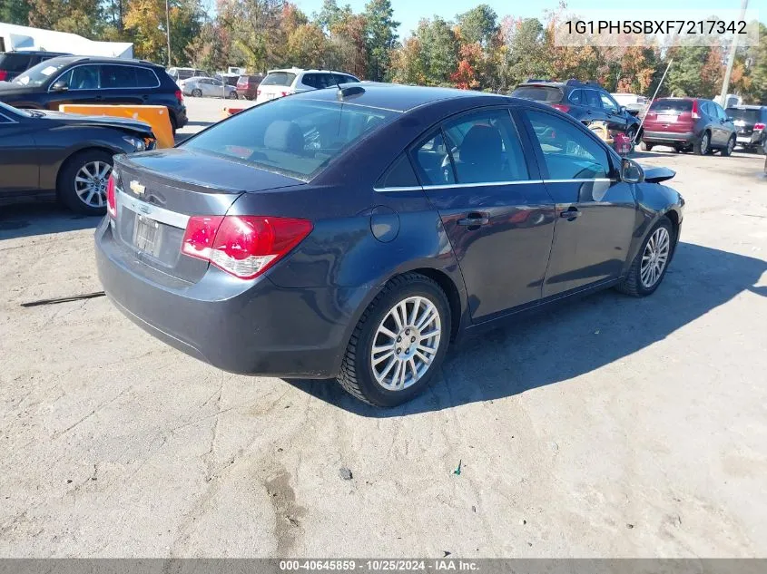 2015 Chevrolet Cruze Eco Auto VIN: 1G1PH5SBXF7217342 Lot: 40645859